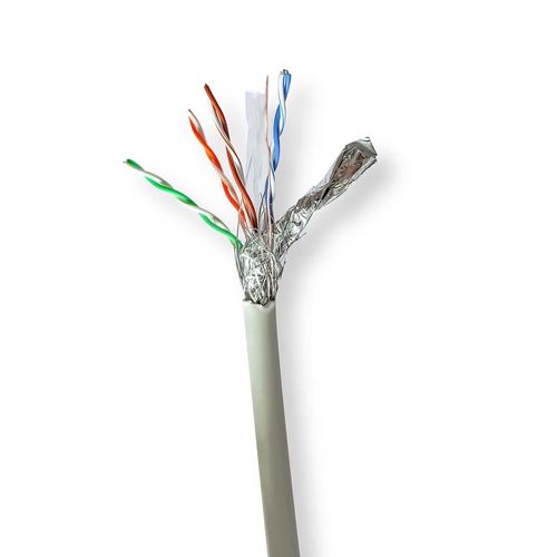 Network Cable Roll | CAT6 | Stranded | S/FTP | Bare Copper | 305.0 m | Indoor | Round | LSZH | Grey | Pull Box CCBG8528GY305 5412810403707