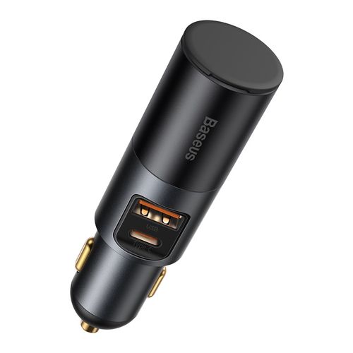 Auto kiirlaadija sigaretisüütaja pordiga 12-24V 120W USB + USB-C, hall CCBT-C0G 6953156206694