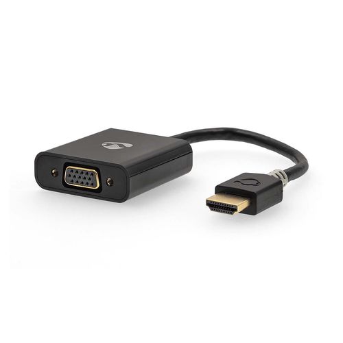 HDMI™ Adapter | HDMI™ Connector | USB Micro-B Female / VGA Female / 3.5 mm Female | Gold Plated | Straight | PVC | Anthracite | 1 pcs | Box CCBW34900AT02 5412810264353