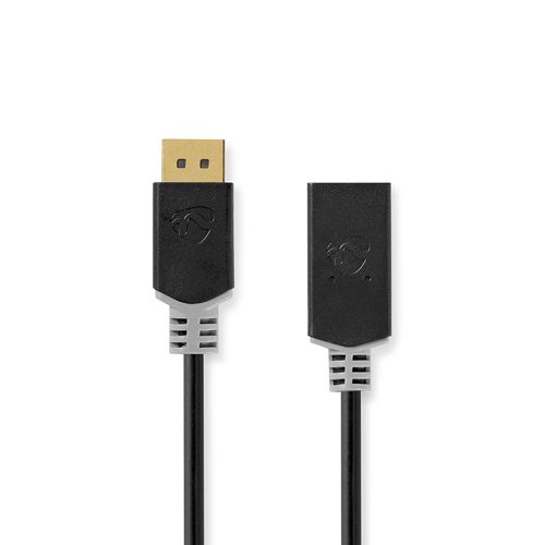 DisplayPort Cable | DisplayPort Male | HDMI™ Output | 4K@30Hz | Gold Plated | 0.20 m | Round | PVC | Anthracite | Box CCBW37150AT02 5412810263851