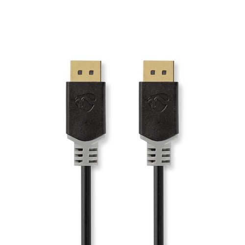 DisplayPort Cable | DisplayPort Male | DisplayPort Male | 8K@60Hz | Gold Plated | 2.00 m | Round | PVC | Anthracite | Box CCBW38010AT20 5412810443307