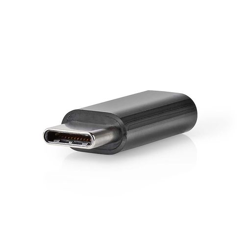 USB-C™ Adapter | USB 2.0 | USB-C™ Male | USB Micro-B Female | 480 Mbps | Round | Gold Plated | Anthracite | Box CCBW60911AT 5412810336050