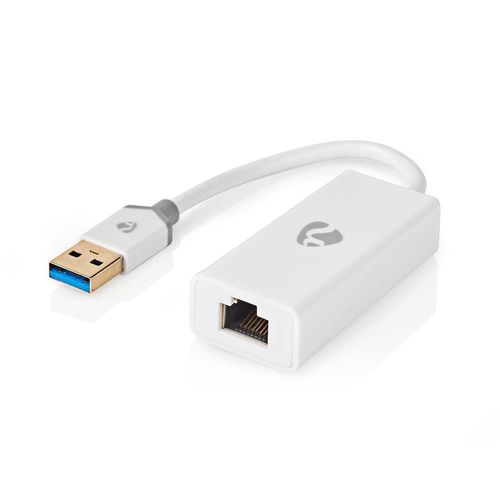 USB Network Adapter | USB 3.2 Gen 1 | 1 Gbps | USB-A Male | RJ45 Female | 0.20 m | Round | Gold Plated | Bare Copper | White | Box CCBW61950WT02 5412810336067