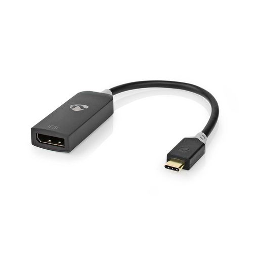 USB-C™ Adapter | USB 3.2 Gen 1 | USB-C™ Male | DisplayPort Female | 8K@30Hz | 0.20 m | Round | Gold Plated | PVC | Anthracite | Window Box CCBW64352AT02 5412810331420