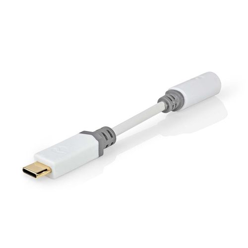 USB-C™ Adapter | USB 2.0 | USB-C™ Male | 3.5 mm Female | 0.10 m | Round | Gold Plated | PVC | White | Box CCBW65950WT01 5412810336609
