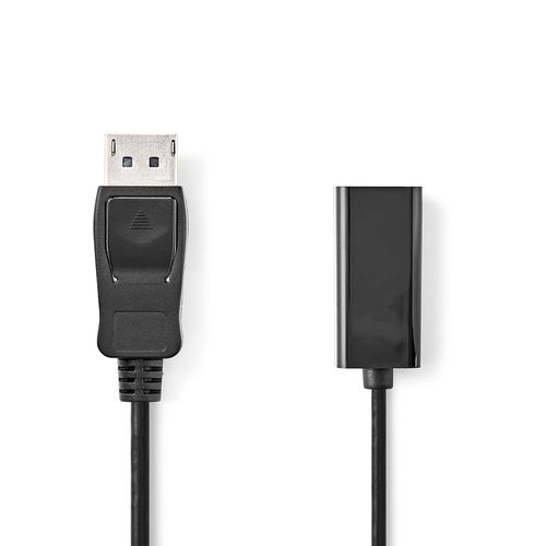 DisplayPort Cable | DisplayPort Male | HDMI™ Output | 4K@30Hz | Nickel Plated | 0.20 m | Round | PVC | Black | Box CCGB37150BK02 5412810288595