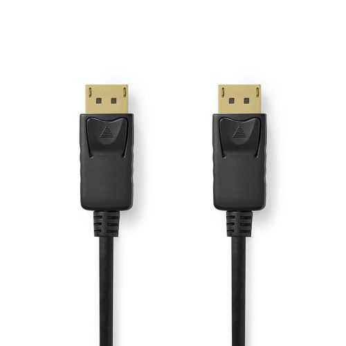 DisplayPort Cable | DisplayPort Male | DisplayPort Male | 8K@60Hz | Gold Plated | 2.00 m | Round | PVC | Black | Box CCGB38010BK20 5412810443338