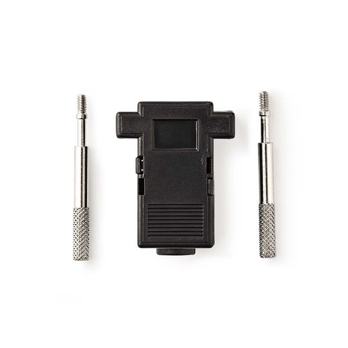 D-Sub Connector Hood | D-SUB 9-Pin | Neutral | Nickel Plated | PVC | Black | Box CCGB52890BK 5412810421251