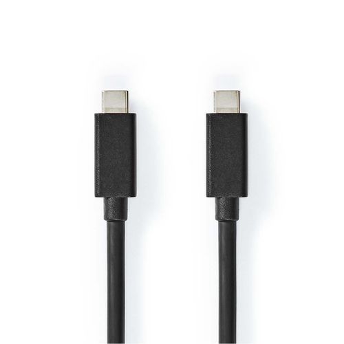 USB Cable | USB 3.2 Gen 2 | USB-C™ Male | USB-C™ Male | 100 W | 4K@60Hz | 20 Gbps | Nickel Plated | 2.00 m | Round | PVC | Black | Box CCGB64020BK20 5412810422067
