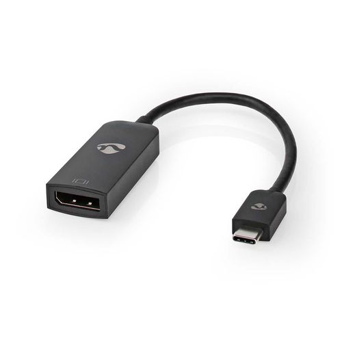 USB-C™ Adapter | USB 3.2 Gen 1 | USB-C™ Male | DisplayPort Female | 8K@30Hz | 0.20 m | Round | Nickel Plated | PVC | Black | Box CCGB64353BK02 5412810336135