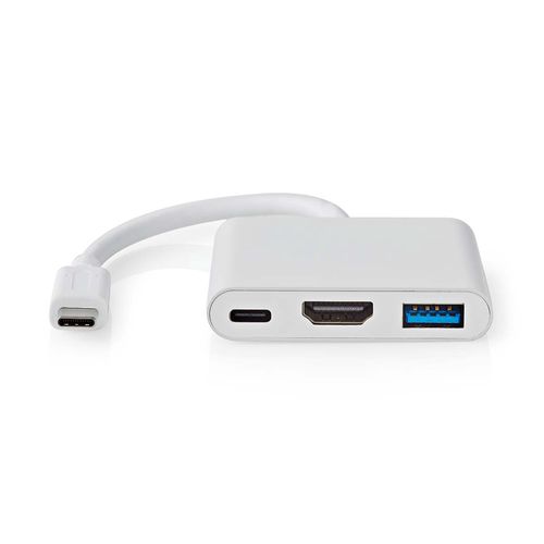 Multi-Port Adapter USB C Plug - HDMI, USB A / USB C Ports, White CCGB64770WT01 5412810416080