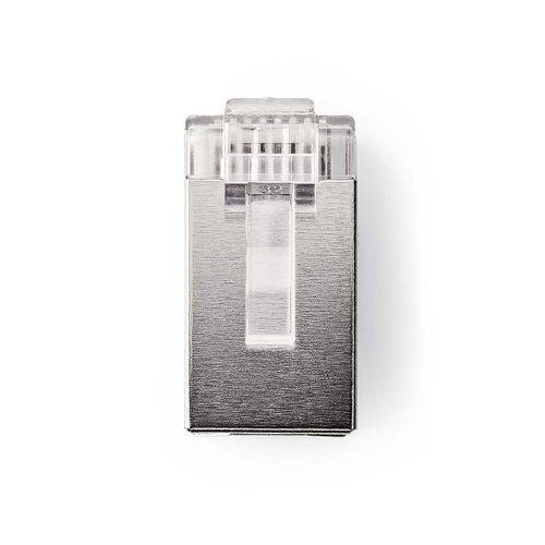 RJ45 Connector | Male | Solid STP CAT6 | Straight | Gold Plated | 10 pcs | PVC | Transparent | Box CCGB89306ME 5412810289370