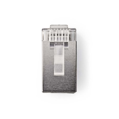 RJ45 Connector | Male | Stranded STP CAT6 | Straight | Gold Plated | 10 pcs | PVC | Transparent | Box CCGB89307ME 5412810424733