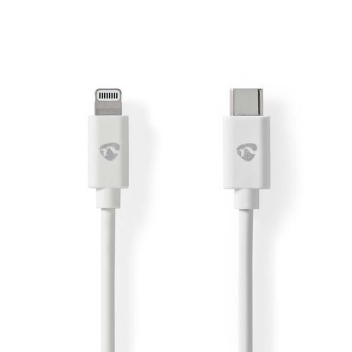 Lightning Cable | USB 2.0 | Apple Lightning 8-Pin | USB-C™ Male | 480 Mbps | Nickel Plated | 2.00 m | Round | PVC | White | Label CCGL39650WT20 5412810421077