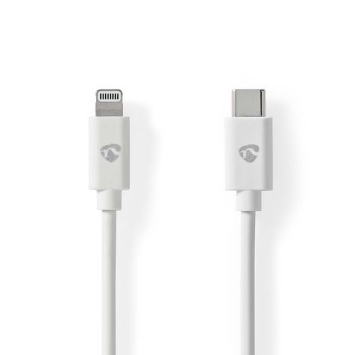 Lightning Cable | USB 2.0 | Apple Lightning 8-Pin | USB-C™ Male | 480 Mbps | Nickel Plated | 2.00 m | Round | PVC | White | Label CCGL39650WT20 5412810421077