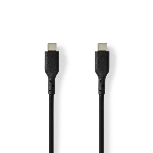 USB Cable | USB 2.0 | USB-C™ Male | USB-C™ Male | 240 W | 480 Mbps | Nickel Plated | 2.00 m | Round | PVC | Black | Label CCGL60710BK20 5412810421749