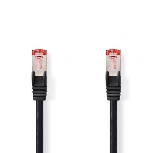 CAT6 Network Cable | RJ45 Male | RJ45 Male | S/FTP | 15.0 m | Round | LSZH | Black | Label CCGL85221BK150 5412810423217