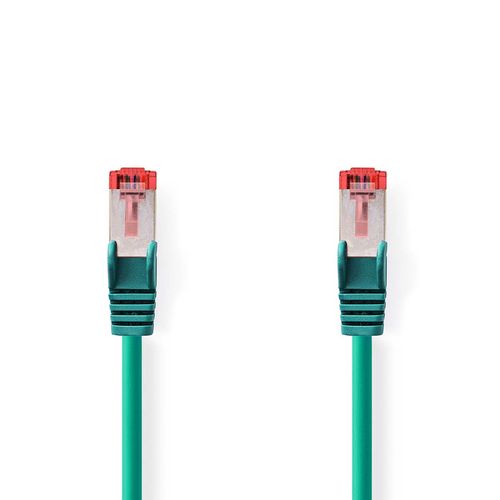 CAT6 Network Cable | RJ45 Male | RJ45 Male | S/FTP | 1.00 m | Round | LSZH | Green | Label CCGL85221GN10 5412810423422