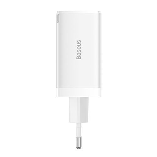 Seinalaadija GaN5 Pro 65 W USB + 2xUSB-C QC3.0 PD3.0 USB-C 1 m kaabliga, valge CCGP120202 6932172617516