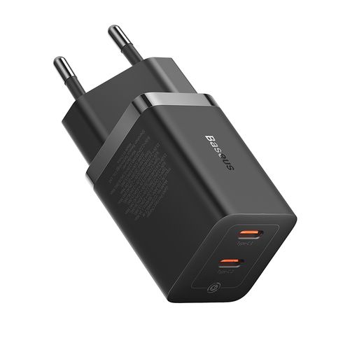 Настенное быстрое зарядное устройство GaN5 Pro 40W 2xUSB-C QC3.0 PD3.0, черный CCGP180101 6932172627904