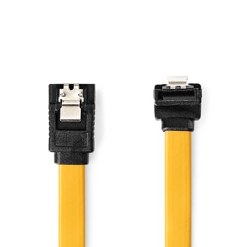 SATA Cable | 6 Gbps | SATA 7-Pin Female | SATA 7-Pin Female | Nickel Plated | 1.00 m | Flat | PVC | Yellow | Polybag CCGP73255YE10 5412810279494