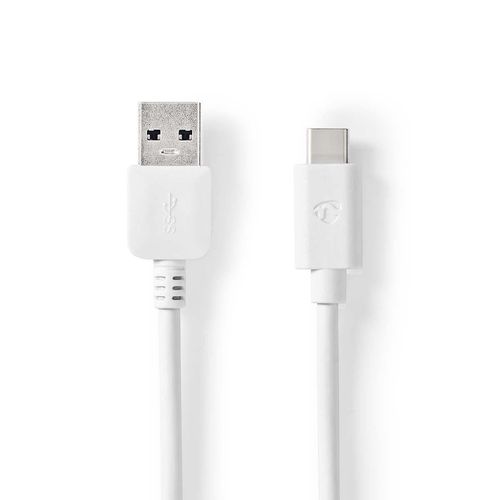 USB Cable | USB 3.2 Gen 2 | USB-A Male | USB-C™ Male | 60 W | 10 Gbps | Nickel Plated | 1.00 m | Round | PVC | White | Box CCGW61650WT10 5412810316151