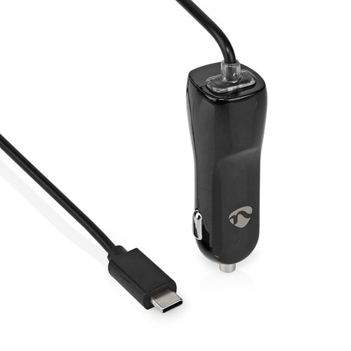 Car Charger | 18 W | 1x 3.0 A | Number of outputs: 1 | USB-C™ (Fixed) Cable | 1.00 m | Single Voltage Output CCHAC300ABK 5412810267309