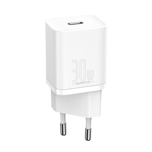 Настенное быстрое зарядное устройство Super Si 30W USB-C QC3.0 PD, белый CCSUP-J02 6953156205079