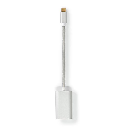 USB-C™ Adapter | USB 3.2 Gen 1 | USB-C™ Male | Mini DisplayPort Female | Power delivery | 0.20 m | Round | Gold Plated | Braided / Nylon | Silver | Cover Window Box CCTB64580AL02 5412810331789