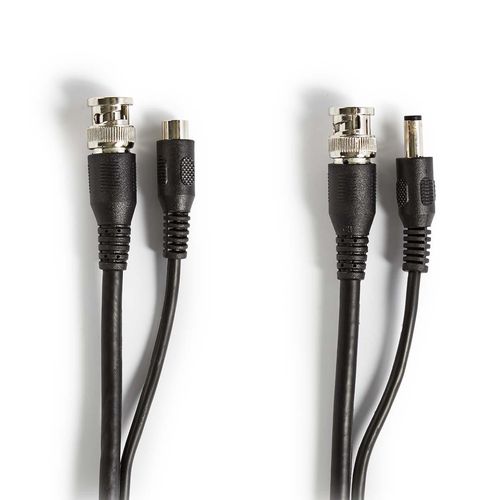 CCTV Security Cable | BNC / DC | 10.0 m | Round | PVC | Black | Gift Box CCTVCA10BK100 5412810269440