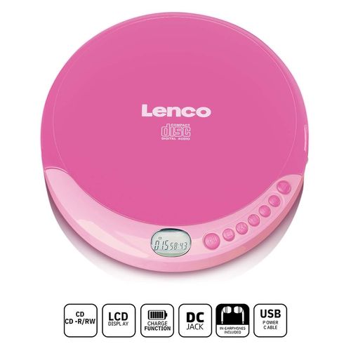 Portable CD player with charge function Pink CD-011PK 8711902043911