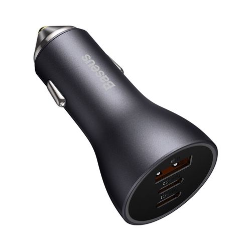 Auto kiirlaadija 12-24V 65W USB + 2xUSB-C QC4+ PD3.0, tumehall CGJP010013 6932172610289