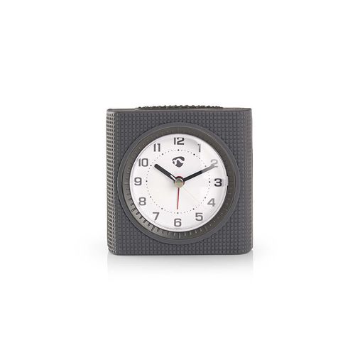 Analogue Desk Alarm Clock | Snooze function | Backlight | Grey / White CLDK004GY 5412810273805