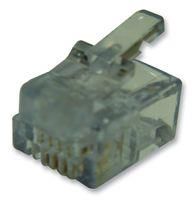 RJ11 CONN, PLUG, 6P4C, 1PORT, CAT5 101-040610-24