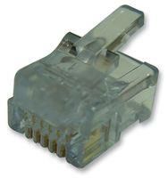 RJ12 CONN, PLUG, 6P6C, 1PORT, CAT5 101-060610-24