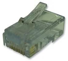 RJ45 CONN, PLUG, 8P8C, 1PORT, CAT5, PK10 110-080810-24
