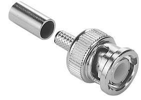 RF COAXIAL, BNC, STRAIGHT PLUG, 75OHM MP-13-10-4