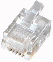 RJ12 CONNECTOR, PLUG, 6P6C, 1PORT, CAT5 RJ126P6CR