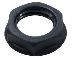 NUT, 6.35MM JACK SOCKET, BLACK CL1408