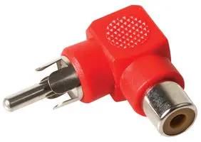 PHONO ADAPTOR, 90DEG, RED PSG08555