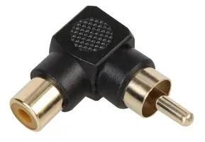 PHONO ADAPTOR, 90DEG, GOLD, BLK PSG08564
