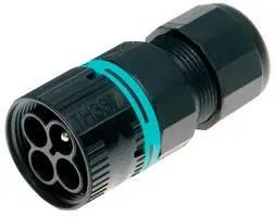 CIRCULAR CONNECTOR, PLUG, 4 WAY, PANEL THB.387.C4A