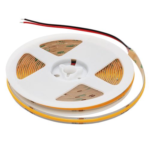 LED лента 24Vdc, 9W / m, COB 480LED / m, желтая, IP20, 180 °, LEMLUX COB-Y480 4772081004241