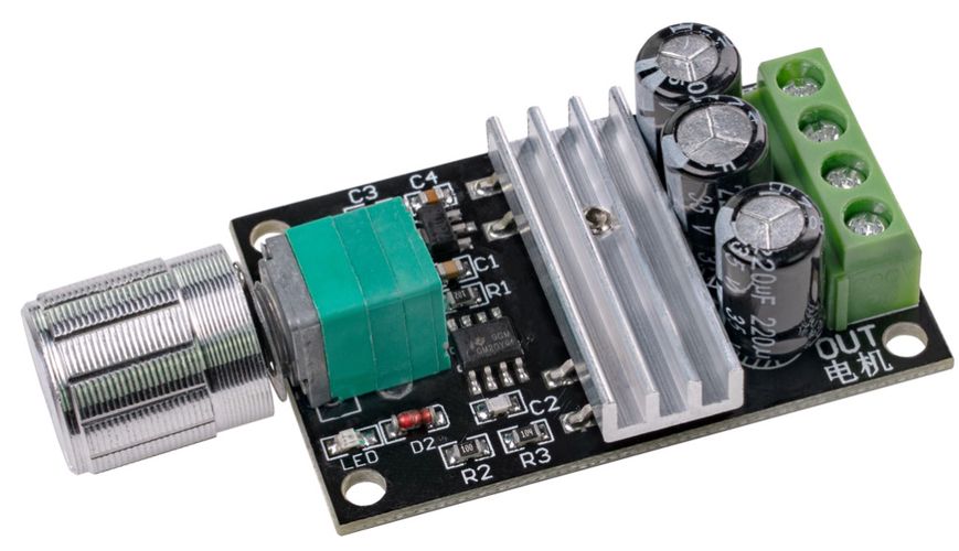 Модуль ШИМ-контроллера скорости двигателя постоянного тока Joy-iT COM-DC-PWM-Ctrl 4250236822020