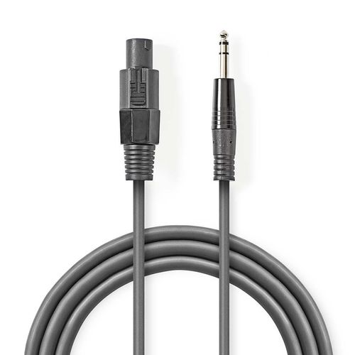 Speaker Cable | 48 x 0.20 mm | Copper | 10.0 m | Round | PVC | Dark Grey | Gift Box COTG16200GY100 5412810295562