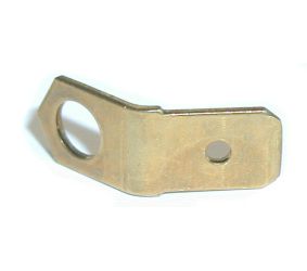 Terminal:flat;6.3mm;0.8mm;male;M4;angled 45°;screwed;brass CO/6.3MH-4