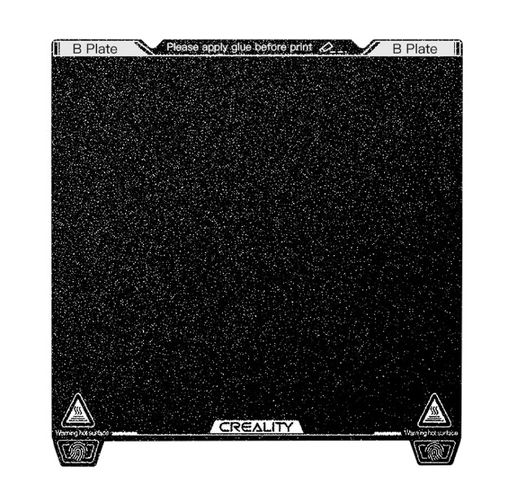 PEI trükiplatvorm ilma magnetita K1MAX 315*310mm CREALITY jaoks CRE-4004090114 6971636400738