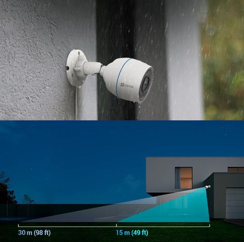 Wi-Fi camera H3c, 2MP 1080MP, IP67, MicroSD up to 512GB CS-H3c 6941545617787