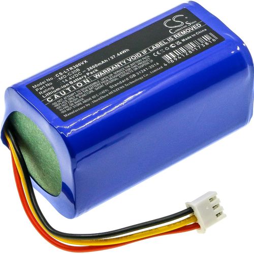 Аккумулятор Li-Ion 14.4V 2600mAh совместимый с LIECTROUX E30/C30, Blaupunkt BPK-VCBB1XB W192042 4894128173816