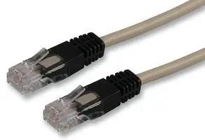 PATCH CABLE, RJ45 PLUG, CAT5E, 0.5M, GRY PS11220